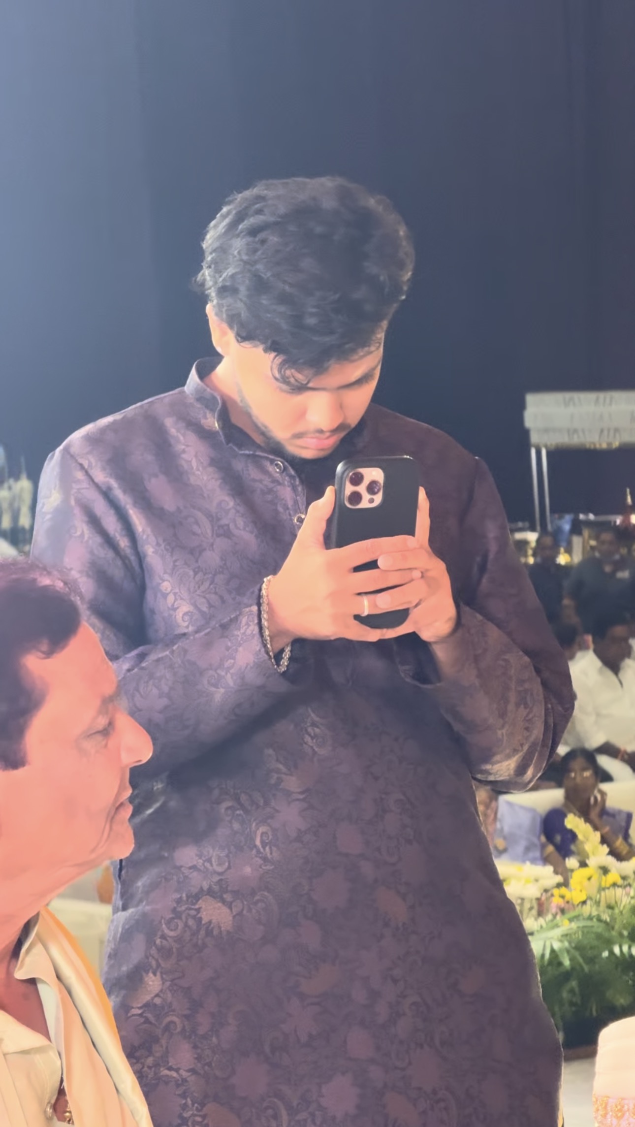 Setting up a wedding shoot